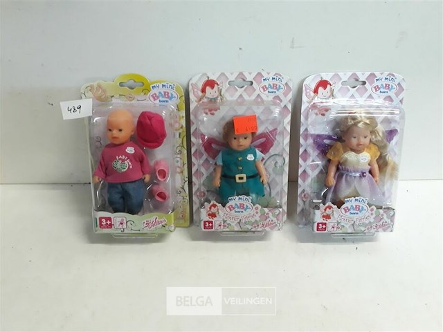 3 x baby born popje 3 assorti - afbeelding 2 van  3