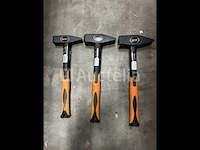 3 x bankhamer 1, 1,5 en 2 kg fiberglass - afbeelding 2 van  5