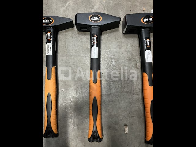 3 x bankhamer 1, 1,5 en 2 kg fiberglass - afbeelding 3 van  5