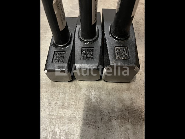 3 x bankhamer 1, 1,5 en 2 kg fiberglass - afbeelding 5 van  5