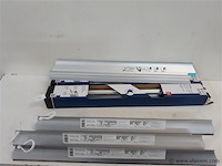 3 x behanglat + 3 x set behanglat + aandruklat inox - afbeelding 1 van  2