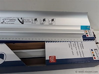 3 x behanglat + 3 x set behanglat + aandruklat inox - afbeelding 2 van  2