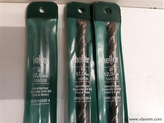 3 x betonboor 12 mm extra lang 22 cm - afbeelding 2 van  2