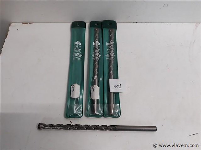 3 x betonboor 12 mm extra lang 22 cm - afbeelding 1 van  2