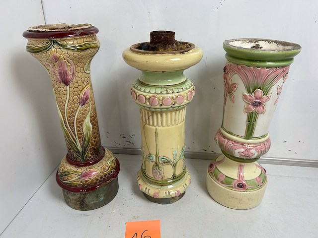 3 x bierpomp colonne in faience h=420 - afbeelding 2 van  2