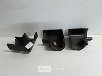 3 x binnenhoek 80mm bruin pvc regenafvoer - afbeelding 1 van  3