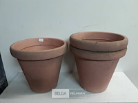 3 x bloempot rond 40 x h35 cm - afbeelding 2 van  3