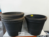 3 x bloempot rond h 43 cm d 52 cm