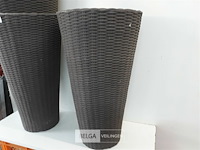 3 x bloempot rond h 70 cm d 40 cm - afbeelding 3 van  3