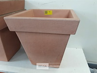 3 x bloempot vierkant 40x40 cm h 40 cm - afbeelding 3 van  3