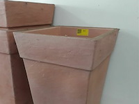 3 x bloempot vierkant 40x40 cm h 55 cm - afbeelding 3 van  3