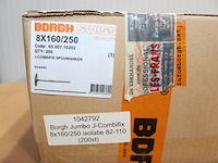 3 x borgh jumbo j-combifix 8x160/250 isolatie 82-110 (200st) - afbeelding 1 van  3