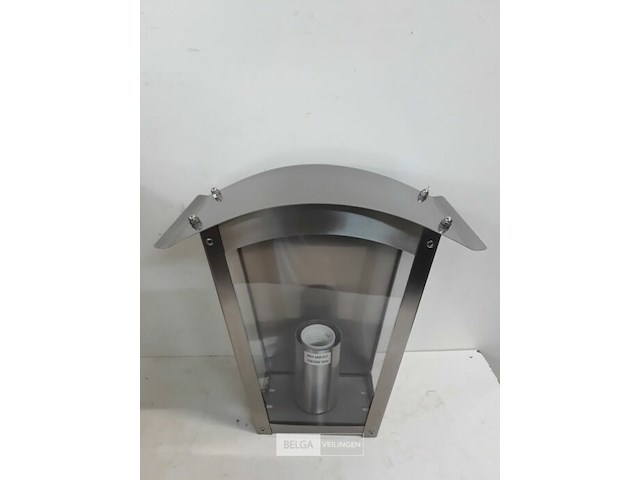 3 x buitenlamp inox kapelmodel e27 fitting - afbeelding 3 van  3