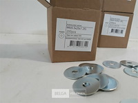 3 x carrosserie rondellen verzinkt m6 x 25 mm 200 stuks - afbeelding 3 van  3