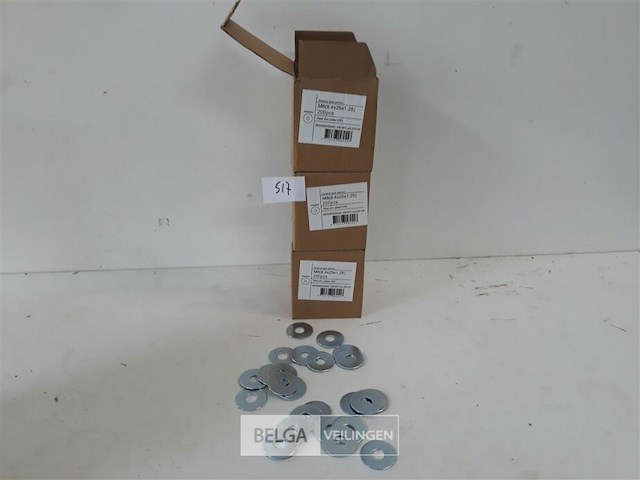 3 x carrosserie rondellen verzinkt m8 x 25 mm 200 stuks - afbeelding 2 van  3