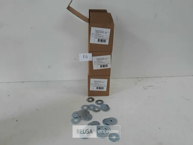 3 x carrosserie rondellen verzinkt m8 x 25 mm 200 stuks - afbeelding 1 van  3