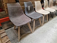 3 x castle-line mix lot hapy stoel met houten poten - afbeelding 1 van  4