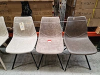 3 x castle-line mix lot hapy stoel met metalen poten - afbeelding 2 van  7