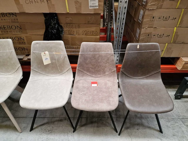 3 x castle-line mix lot hapy stoel met metalen poten - afbeelding 3 van  7