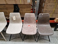 3 x castle-line mix lot hapy stoel met metalen poten - afbeelding 3 van  7