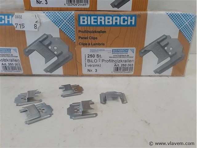 3 x click-plank klemmen nr3 250 stuks - afbeelding 2 van  2