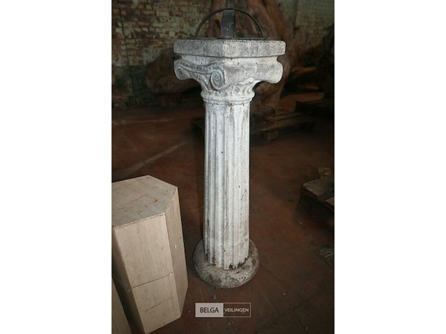 3 x decoratiezuil + metalen kunstwerk - afbeelding 3 van  5