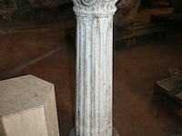 3 x decoratiezuil + metalen kunstwerk - afbeelding 3 van  5