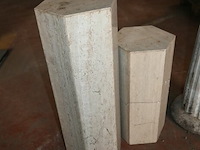 3 x decoratiezuil + metalen kunstwerk - afbeelding 4 van  5