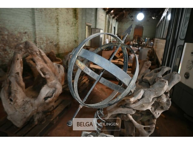 3 x decoratiezuil + metalen kunstwerk - afbeelding 5 van  5