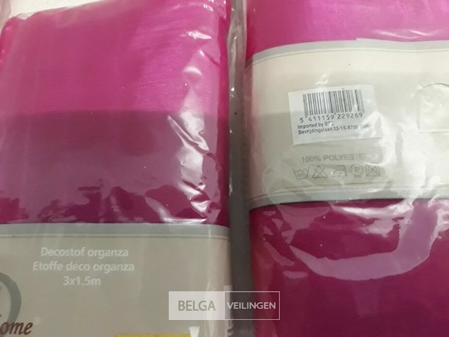3 x decostof roze 3x1,5m - afbeelding 3 van  3