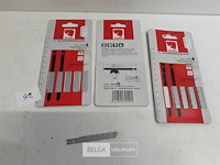 3 x decoupeer vervangzaag metaal 5 stuks u-model - afbeelding 1 van  3