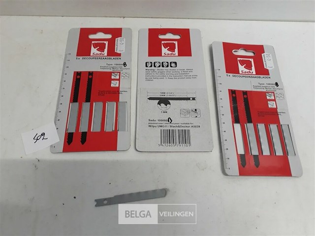 3 x decoupeer vervangzaag metaal 5 stuks u-model - afbeelding 2 van  3