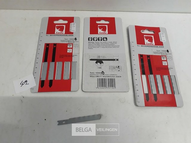 3 x decoupeer vervangzaag metaal 5 stuks u-model - afbeelding 2 van  3
