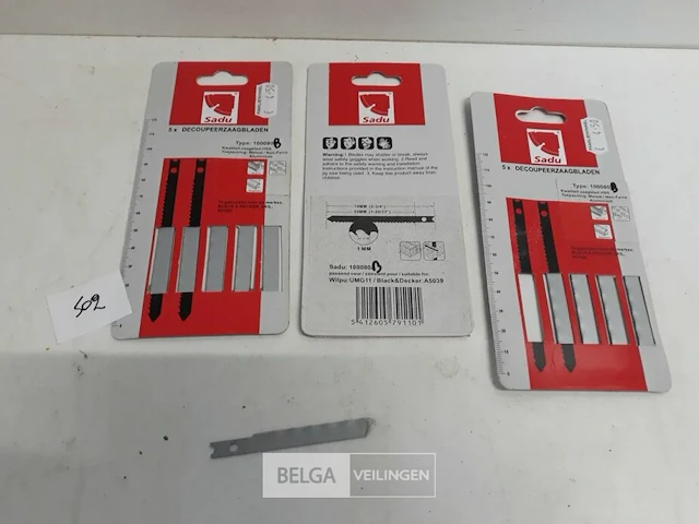 3 x decoupeer vervangzaag metaal 5 stuks u-model - afbeelding 2 van  3