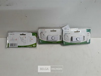 3 x deurbelknop 1-24v wit - afbeelding 2 van  3