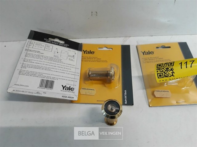 3 x deurspion messing yale - afbeelding 2 van  3