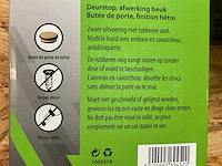 3 x deurstop; houten afwerking - afbeelding 3 van  4