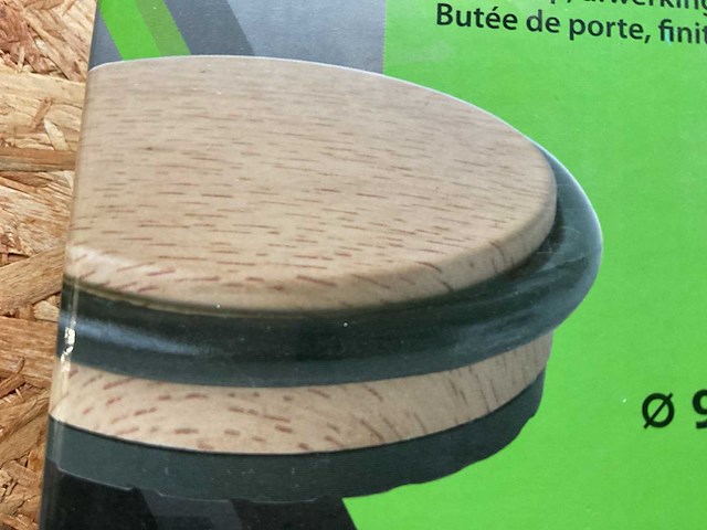3 x deurstop; houten afwerking - afbeelding 4 van  4