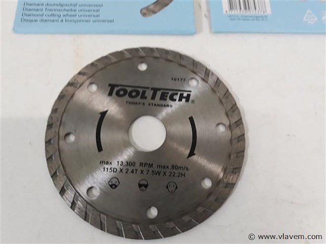 3 x diamantschijf 115mm met turbo segment - afbeelding 2 van  2