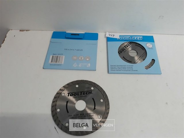 3 x diamantschijf 115mm met turbo segment - afbeelding 3 van  3