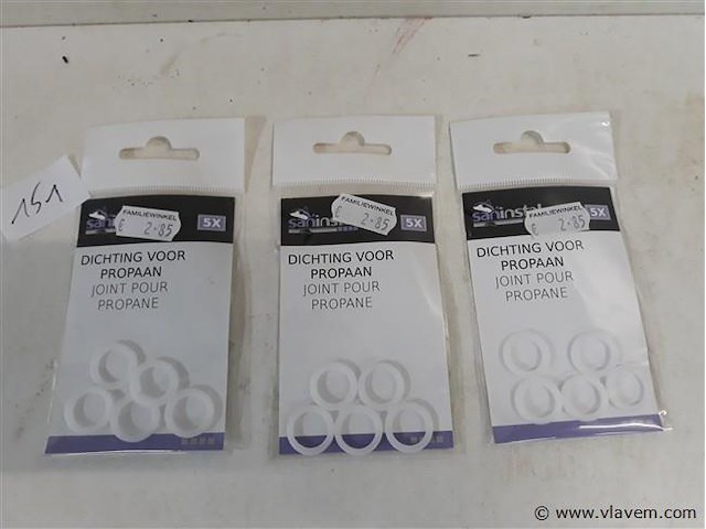 3 x dichting 5 stuks propaanfles - afbeelding 1 van  2