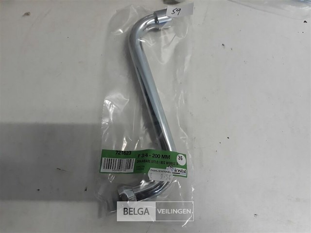 3 x draaibare uitloop ¾ 200 mm s-beugel - afbeelding 3 van  3