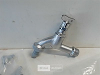 3 x dubbeldienstkraan chrome ½ - afbeelding 3 van  3