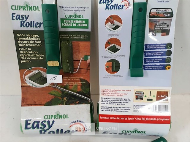 3 x easy houtbeits verfrol met handvat - afbeelding 3 van  3