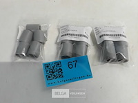 3 x eindtul voor pvc buis 16 mm grijs 5 stuks - afbeelding 1 van  3