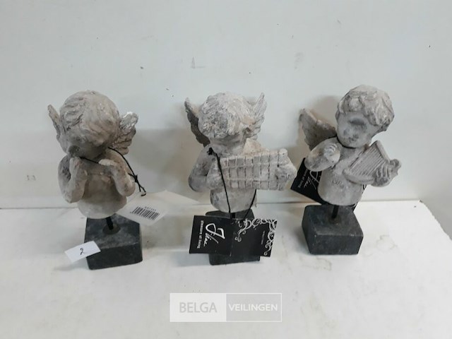 3 x engel op voet 21 cm - afbeelding 1 van  3