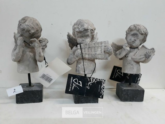 3 x engel op voet 21 cm - afbeelding 3 van  3
