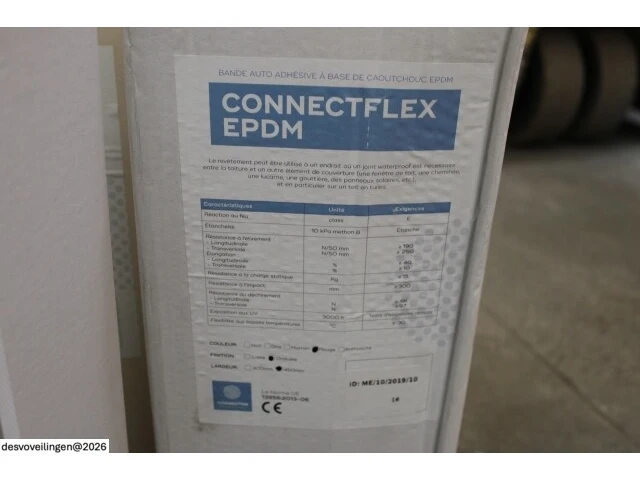 3 x epdm loodvervanger zelfklevend (450mm – 5m) rood - afbeelding 2 van  2