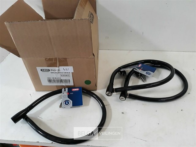 3 x fietsslot abus met sleutel 55 cm - afbeelding 2 van  3