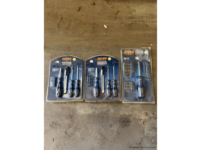 3 x gereedschap set - afbeelding 1 van  4